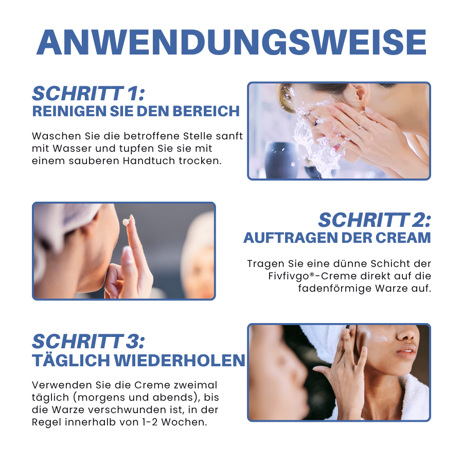 Fivfivgo® Profi HPV Gesicht Filiforme Warzen Entfernungscreme